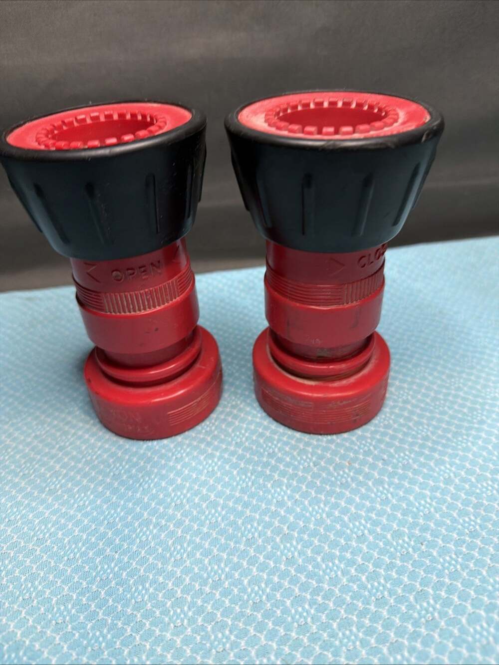 1-1/2" NPSH Fire Hose Nozzle Polycarbonate Spray Jet Fog Industrial (2 Nozzles)